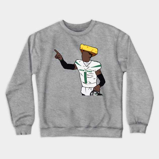 Sauce Gardner Cheesehead Crewneck Sweatshirt by rattraptees